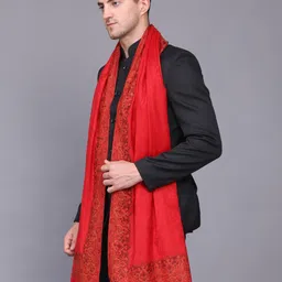 WEAVERS VILLA Polyester Wool Blend Woven Men Shawl-picture-29