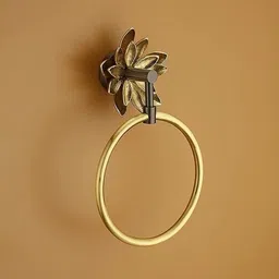 elexa hardware Flower Series Towel Ring Gold Towel Holder-picture-12