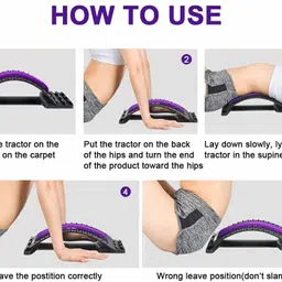 e vyapar kendra Magic Back Stretcher Lumbar Support Device|Back Pain Relief, (3 Levels) Back / Lumbar Support image 2