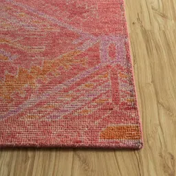 jaipur rugs Red Distressed Wool 8 ft x 10 ft Hand Knotted Carpet image 5