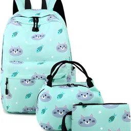 shopyvid Small 10 L Laptop Backpack School Backpack Set for Girls Perfect for School, College & Travel Green Color) image 1