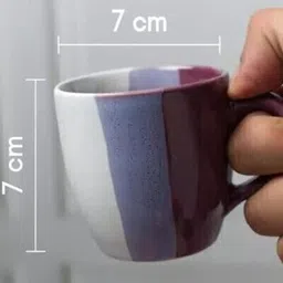 wonder ceation Pack of 1 Ceramic PWC CUP (6 CUPS SET) image 3