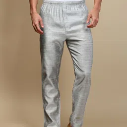 white heart Pack of 2 Mens Cotton Blend Ethnic Wear Printed Pyjama, Pack of 2 Men Pyjama image 3