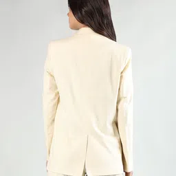 dlanxa Women Solid Single Breasted Formal Blazer image 2