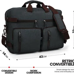 fatmug Men Black Messenger Bag image 2