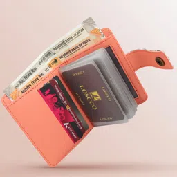 loscco Women Evening/Party Brown Artificial Leather Wallet - Regular Size-picture-16