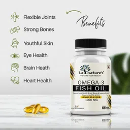 la natures Omega 3 Fish Oil Capsules for Men & Women |Supports Brain, Heart & Bones Health image 5