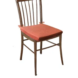 The White Willow Set of 2 Orange Self-Design Premium Memory Foam Chair Pad-picture-16