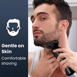 SOLIMPIA HT-921 Cordless Rechargeable Waterproof 3 Head Electric Shaver Wet & Dry Rotary Shavers for Men Super-Fast Charge 120 minutes Runtime with LED Indicator, Black image 5