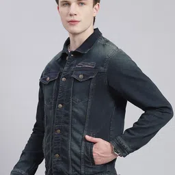 Monte Carlo Spread Collar Lightweight Denim Jacket image 4