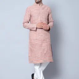 Latest Chikan Garments Striped Mandarin Collar Thread Work Cotton Kurta-picture-37