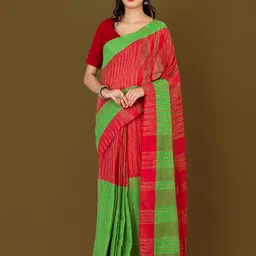 HOUSE OF ARLI Striped Pure Cotton Saree-picture-27