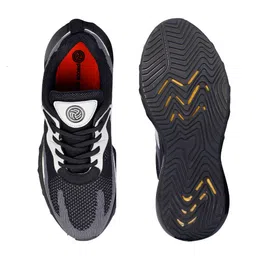 bacca bucci Men Black Mesh Mid-Top Training or Gym Shoes image 5