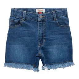 JusCubs Girls Washed Cotton Denim Shorts-picture-41
