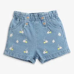 R&B Girls Conversational Embellished Denim Shorts-picture-31