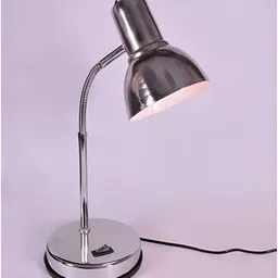 SPARK WORLD Silver-Toned Metal Quirky Abstract Shaped Table Lamp image 2