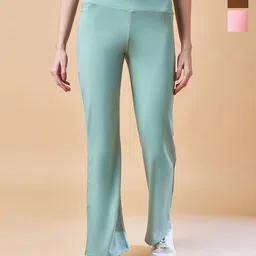 COLOR CAPITAL Women Pack Of 3 Flared Antimicrobial Ankle-Length Gym Tights-picture-18