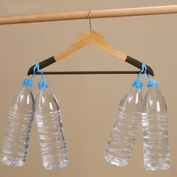 VIHAX Wooden Hanger For Clothes Hanging | Hangers For Wardrobe And Cupboard | Non-Slip Bar | Precisely Cut Notches | 360 Degree Swivel Chrome Hook | Hanging Garments And Accessories (20 Pieces) image 5