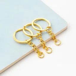 adw craft's Flat Keychain Ring(Gold, Pack of 12),Keychain Ring for Resin Art(25mm),Keychain Ring Parts,Keychain Ring for Resin Art,Keychain Ring Hooks Stainless Steel,Keychain Ring and Hooks image 3