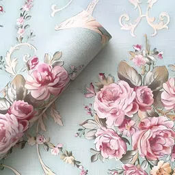Asian royal Green & Pink Printed Self-Adhesive Wall Sticker-image-81
