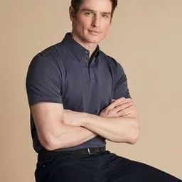 charles tyrwhitt Men Slim Fit Cotton Polo T-Shirt-picture-30