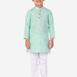Pro-Ethic STYLE DEVELOPER Boys Ethnic Motifs Printed Kurta with Pyjamas-picture-37