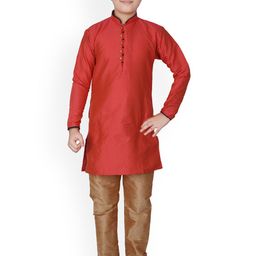 Pro-Ethic STYLE DEVELOPER Boys Geometric Printed Kurta With Pyjamas-picture-0