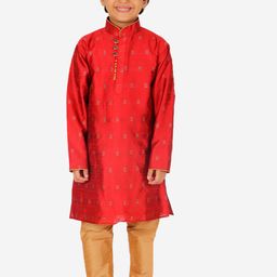 Pro-Ethic STYLE DEVELOPER Boys Geometric Printed Kurta With Pyjamas-picture-47