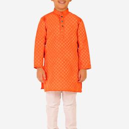 Pro-Ethic STYLE DEVELOPER Boys Woven Design Pure Cotton Kurta with Pyjamas-picture-32