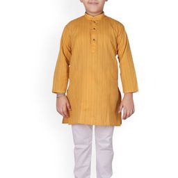 Pro-Ethic STYLE DEVELOPER Boys Striped Mandarin Collar Kurta With Pyjamas-picture-22