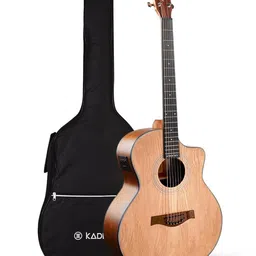 Acoustica Grand Auditorium Semi-Acoustic Guitar with EQ & Bag Acoustic Guitar Ash Rosewood Right Hand Orientation-image-78