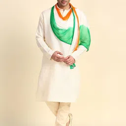 kemza Printed Chiffon Men Multicolor Stole image 4