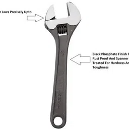 abc Premium quality Hand Tools adjustable wrenchs Combo Set 8" 10" 12" inchs Single Sided Speciality image 4