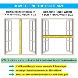 auranest Fibre Adults Washable Window Mosquito Net Pre Stiched with Adhesive Hook & Loop Tape Mosquito Net image 2