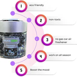 srphere A5 BLACK ODOR FRAGRANCE SPHERES Jelly Balls Air Freshener for Car and Home Diffuser image 5
