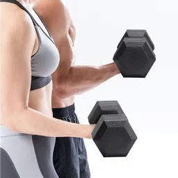 dcs pro SPORT & FITNESS PVC Dumbbell Set + FITNESS Grip - Best Home Exercise KIT Fitness Accessory Kit Kit image 3