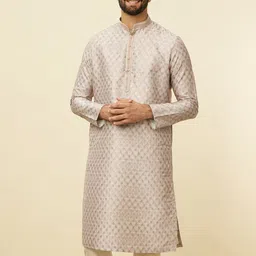Manyavar Ethnic Motifs Woven Design Art Silk Regular Kurta With Pyjamas image 1