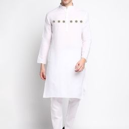 DEVOILER Ethnic Motifs Printed Regular Kurta With Pyjamas-picture-28