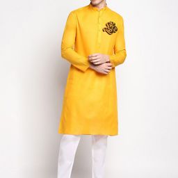 DEVOILER Ethnic Motifs Printed Kurta With Pyjamas-picture-38