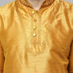 Moda Rapido Embroidered Mandarin Collar Thread Work Straight Kurta With Pyjamas image 4
