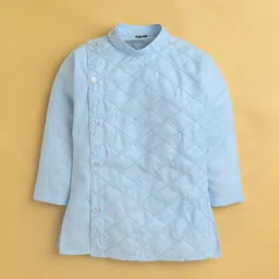 BAESD Boys Self Design Mandarin Collar Kurta With Pyjamas image 2