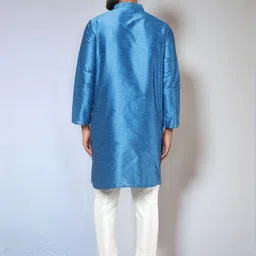 Moda Rapido Embroidered Mandarin Collar Thread Work Straight Kurta With Pyjamas image 2