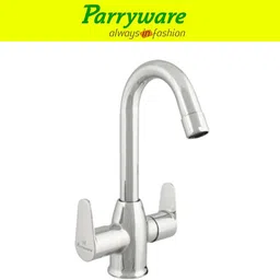 parryware Uno Center Hole Basin Mixer Tap for hot and cold water set of 3 pic 370 Dual Handle Deck Mounted Faucet for Wash Basin Basin Mixer Faucet image 3