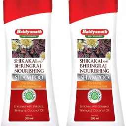 baidyanath Shikakai and Bhringraj Nourishing Shampoo 200 ML (Pack of 2) Strong Hair Shampoo-picture-27