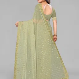 houseofcommon Embellished Bollywood Lycra Blend Saree image 2