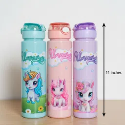 pappu plastic Unicorn water bottle 800 ml Water Bottle image 4
