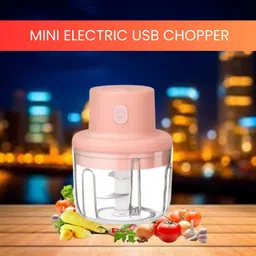 frony Chopper (Electric Rechargeable Chopper) for Kitchen Vegetable Garlic Onion A130 Electric Vegetable & Fruit Chopper image 1