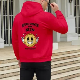 triptee Men Full Sleeve Graphic Print Hooded Sweatshirt image 2