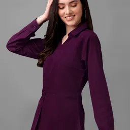 kinjo Women Regular Fit Solid Casual Shirt-picture-23