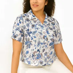 trustrow Women Relaxed Fit Fit Solid Lapel Collar Casual Shirt-picture-24